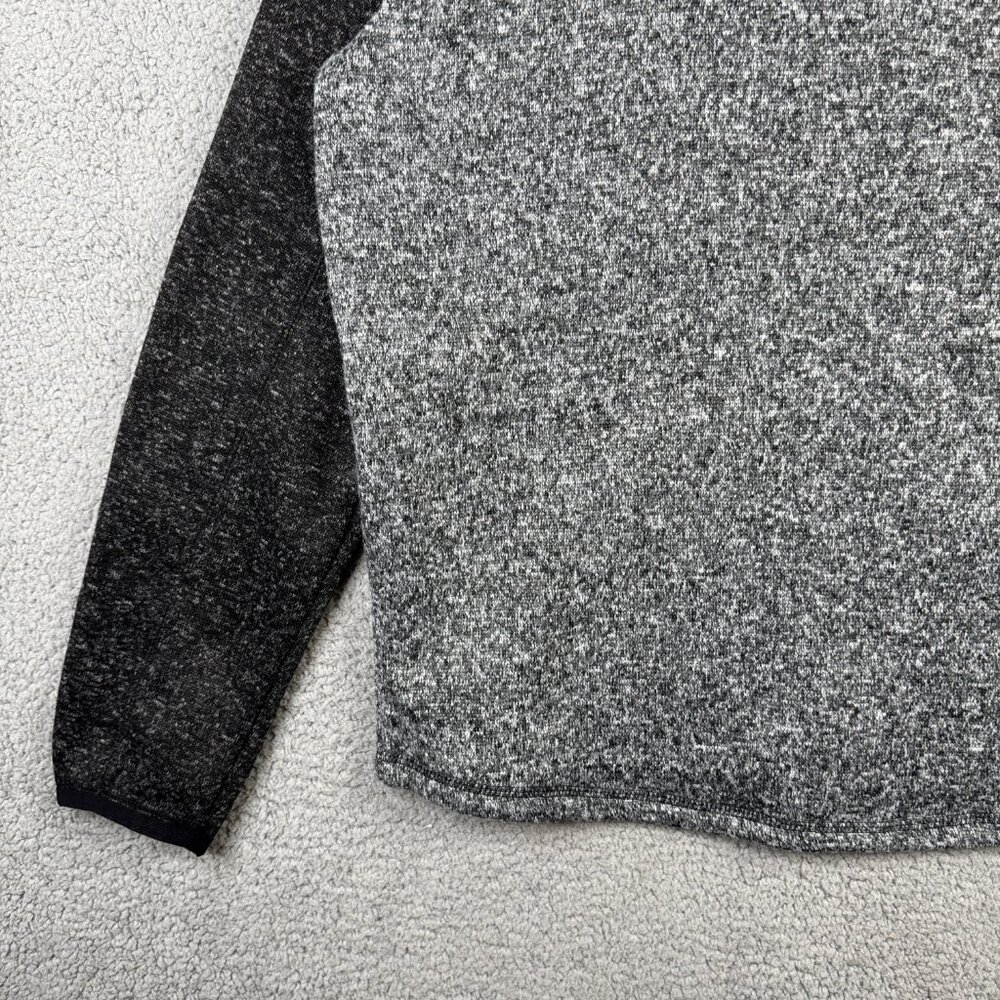 NFL Oakland Raiders Sweater Mens Large Full Zip Mock Neck Color Block Fleece - Picture 8 of 14